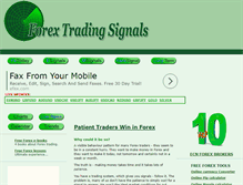 Tablet Screenshot of forex-trading-signals.net